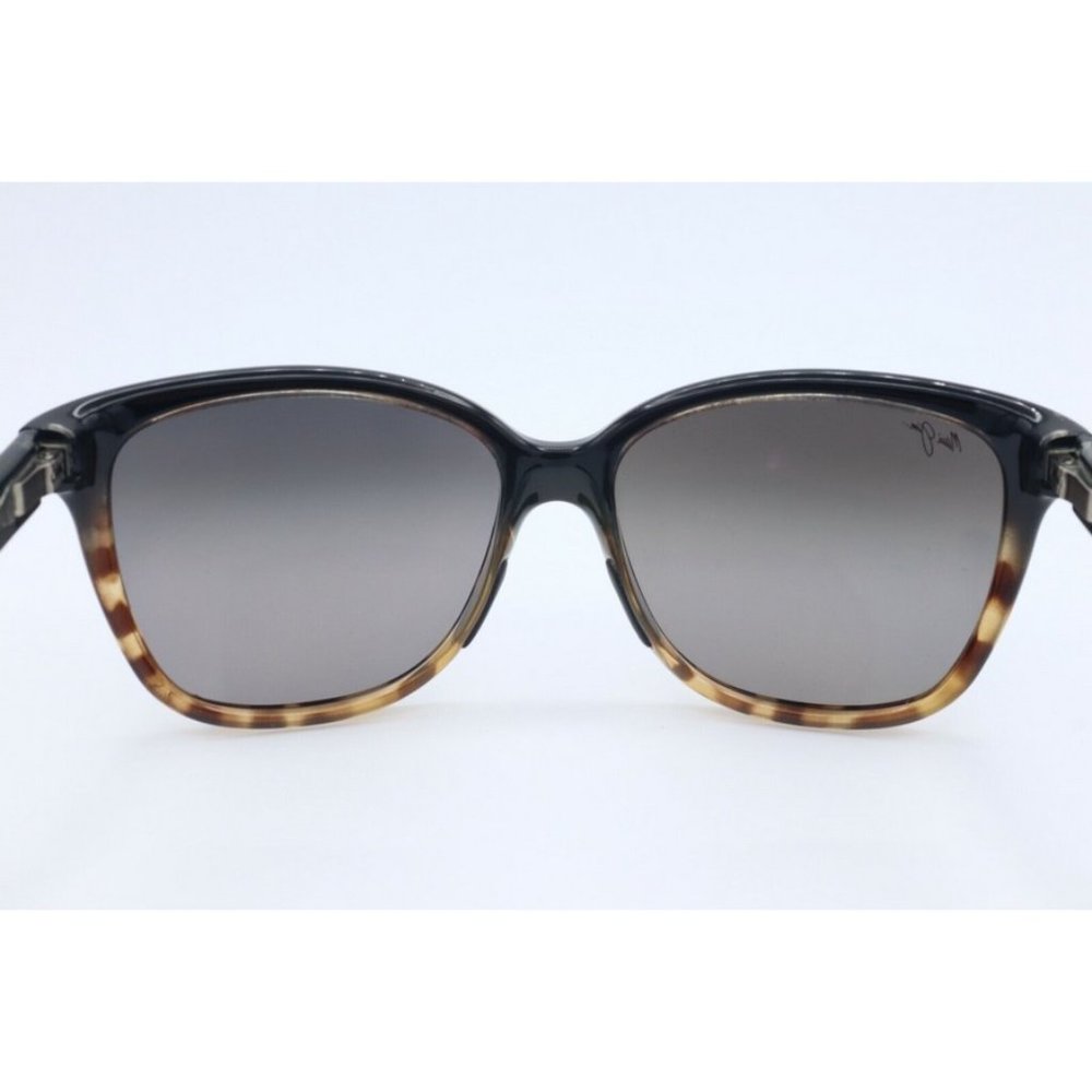 Maui Jim Starfish MJ 744-02T Cat Eye Black Sunglasses Gray Polarized Lenses (A) - Picture 6 of 7